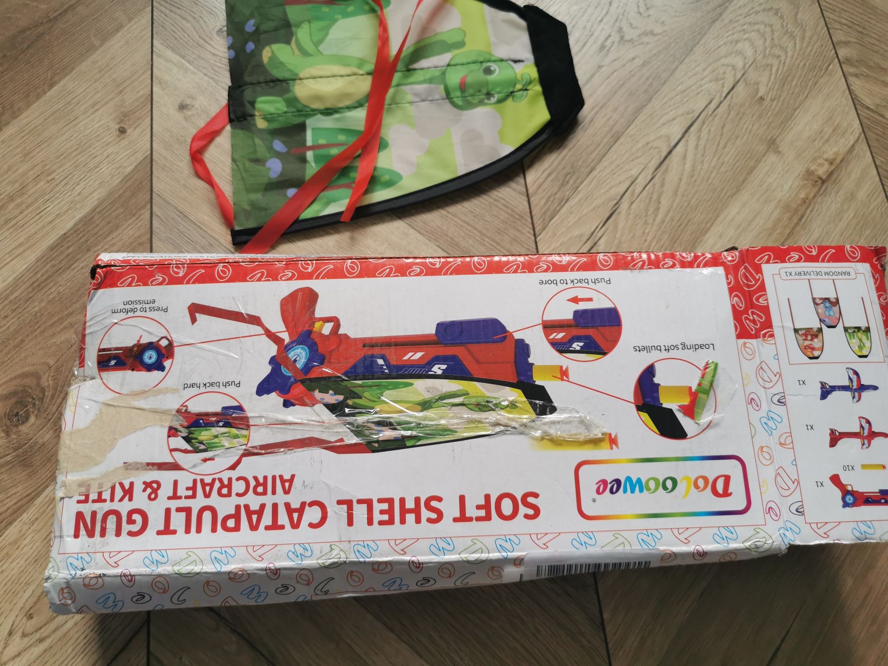 Wyrzutnia samolotów zabawka-samolot piankowy latawiec