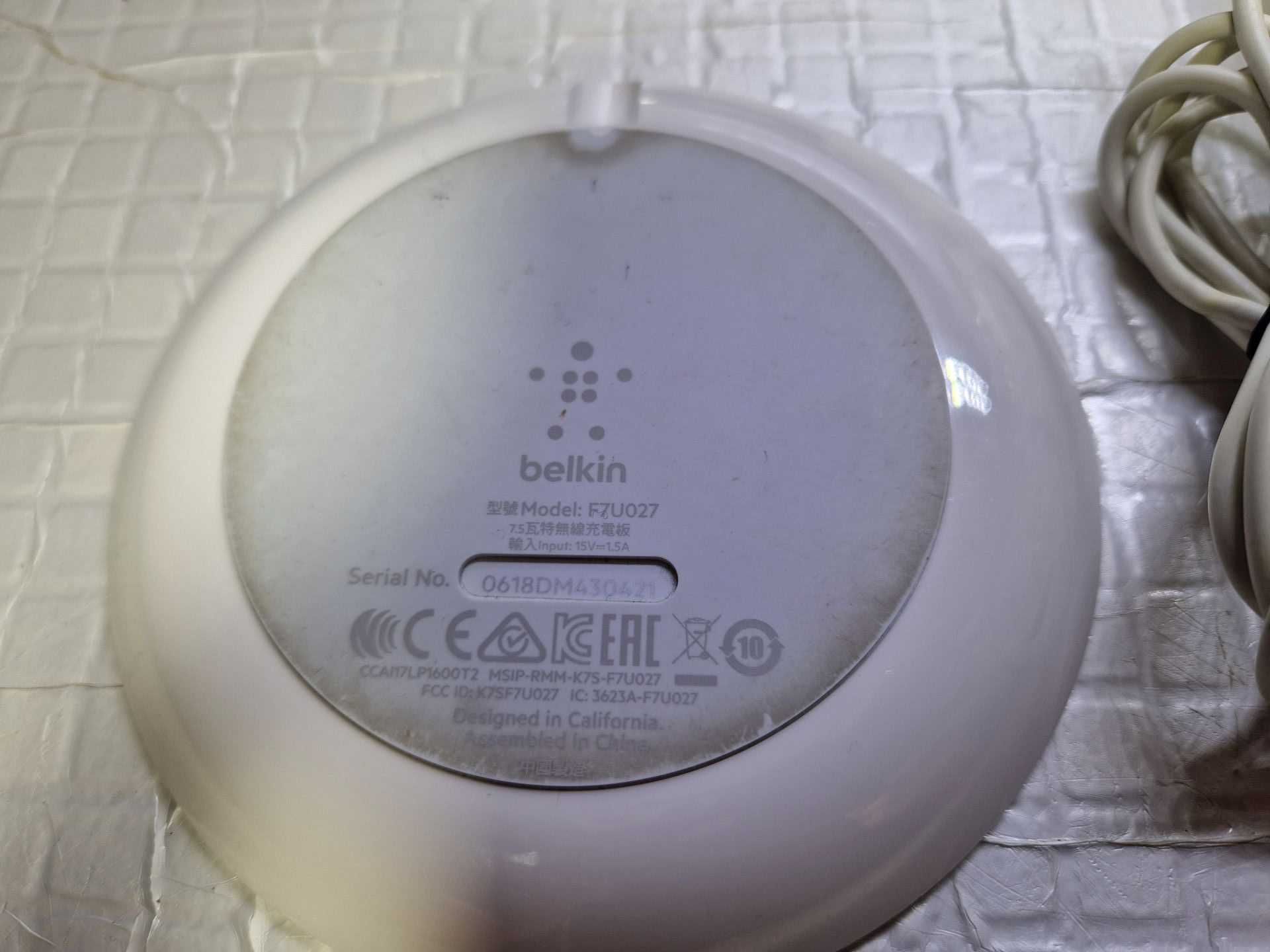 Bezprzewodowa Ładowarka. BELKIN BOOST UP F7U027