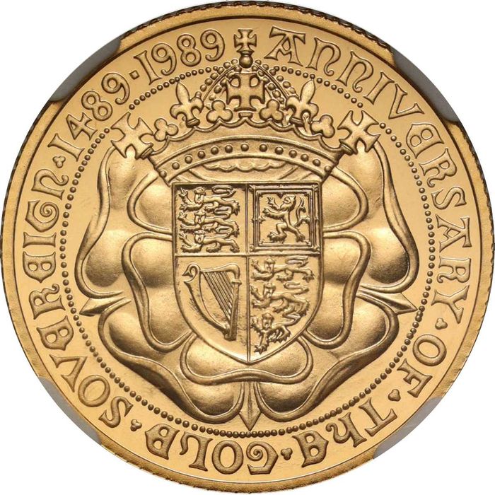 1989 Libra Ouro Proof 500 Anos PF69UC: 2 disponíveis-segunda a €2.550