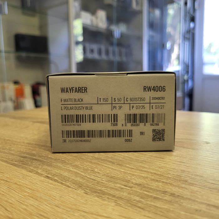 Ray-Ban Meta Wayfarer Matte Black Frame/Polar Dusty Blue Нові!