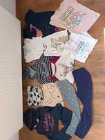 Paka 146-152 dla dziewczynki t-shirt spodnie bluzy Reserved Disney H&M