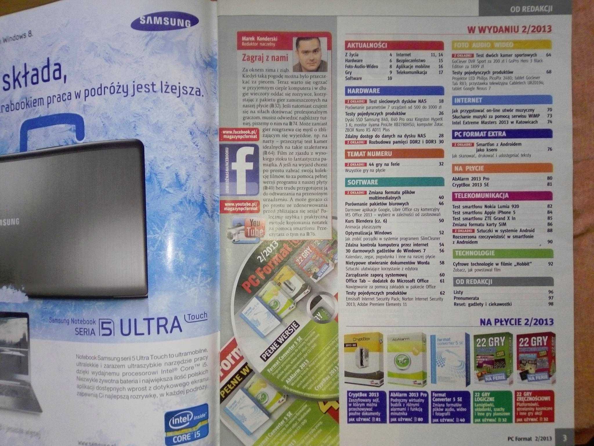 PC Format 2 2013 luty (150) Gazeta + płyta CD Czasopismo