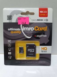 NOWA karta pamięci microSD / SD adapter 16Gb Lombard Madej sc