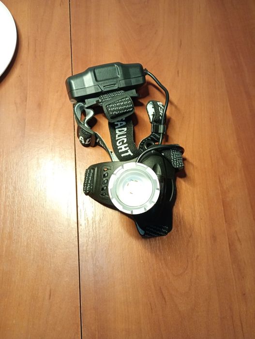 Налобний ліхтар USB,3 режими,водозахист IPX4,комплект акумуляторів.