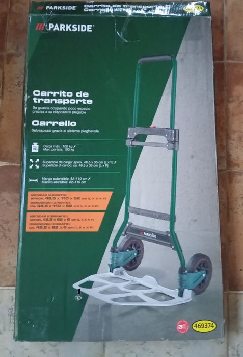 Carrinho de transporte Parkside 100kg