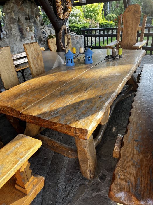 Debowe meble ogrodowe