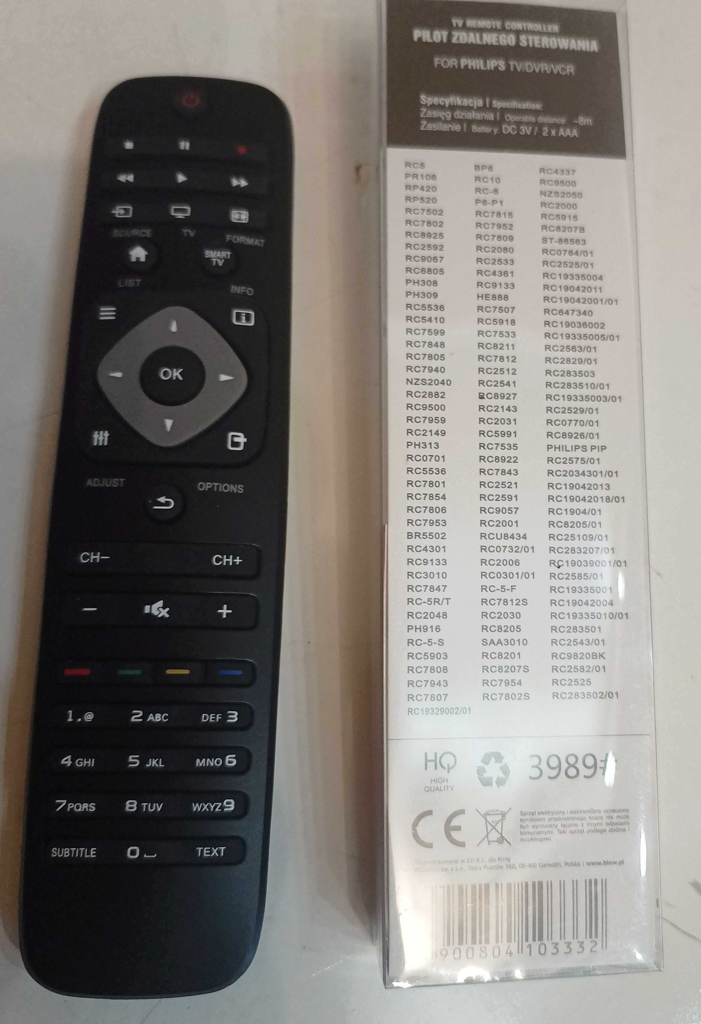 Pilot uniwersalny do TV - Philips