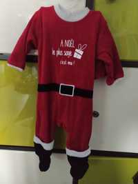 Детский новогодний человечек,комбинезон Маленький Санта Клаус