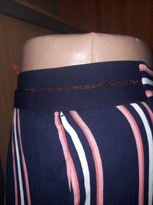 Летние широкие брюки в полоску, размер 18 - ХL - 52