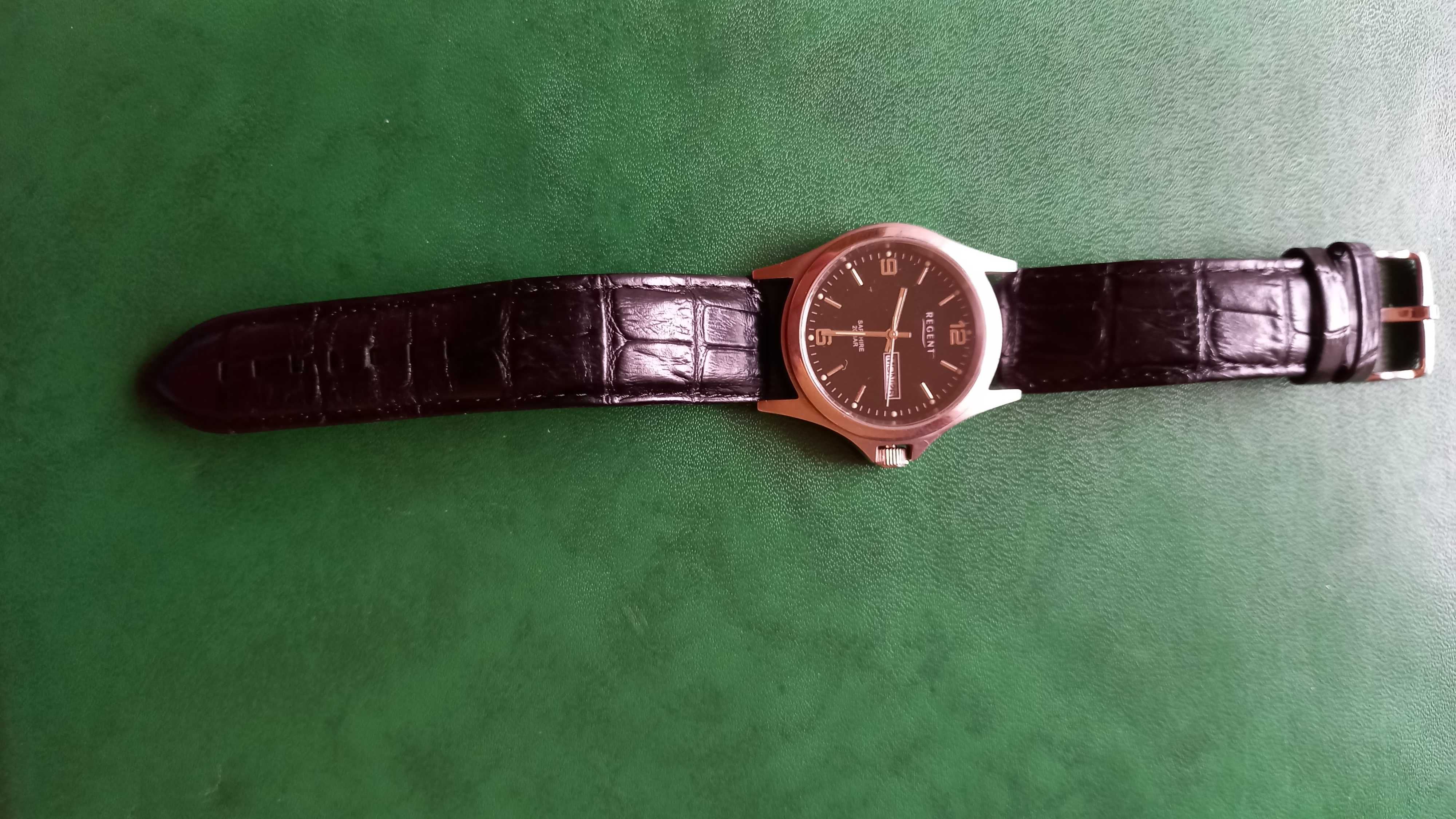 Regent męski niemiecki zegarek analogowo-kwarcowy