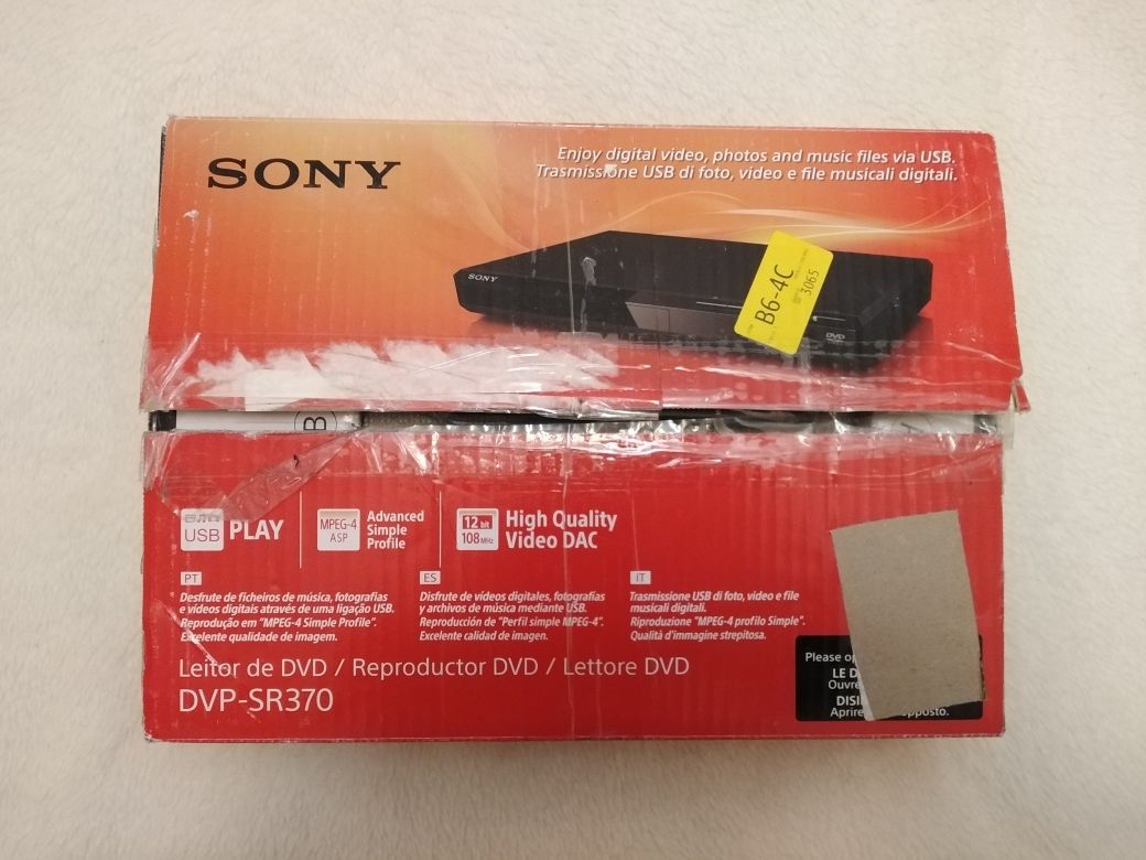 Sony DVD/cd/pendrive model DVP SR 370 (czarne) z pilotem - Nowe!!!