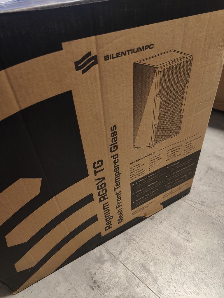 Nowa obudowa SilentiumPC Regnum RG6V TG obudowa z komputerowa ATX