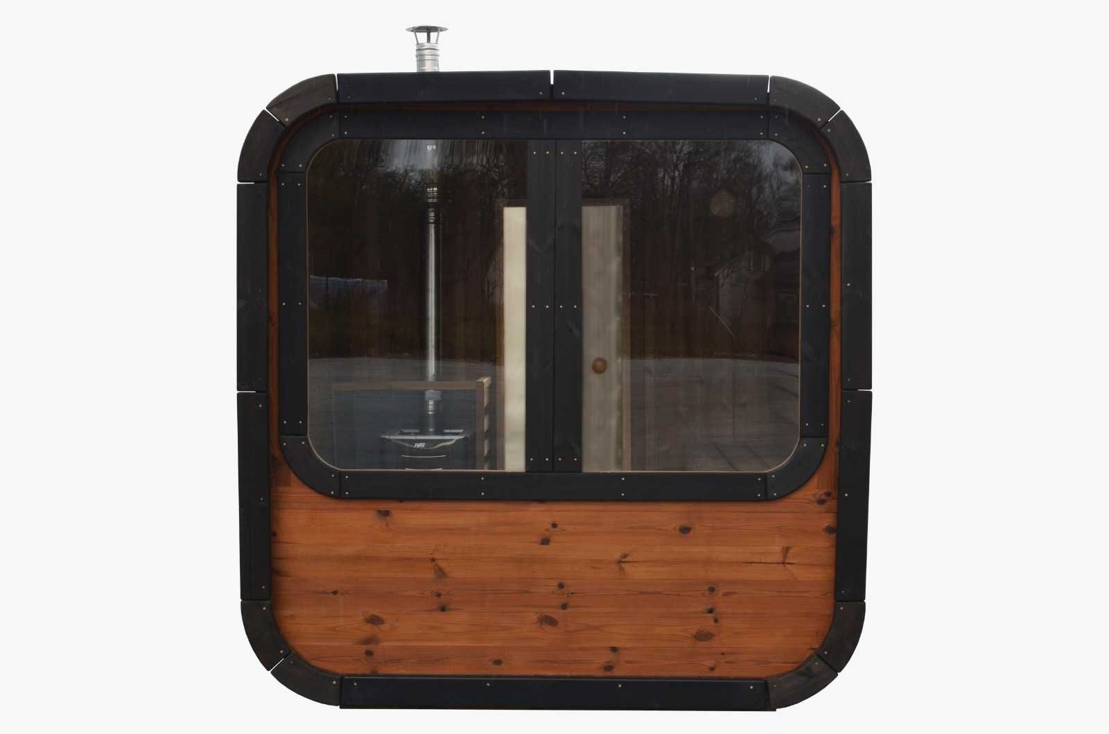 Royal Sauna Beczka Kwadratowa 310cm Thermo Wood Sauna Ogrodowa