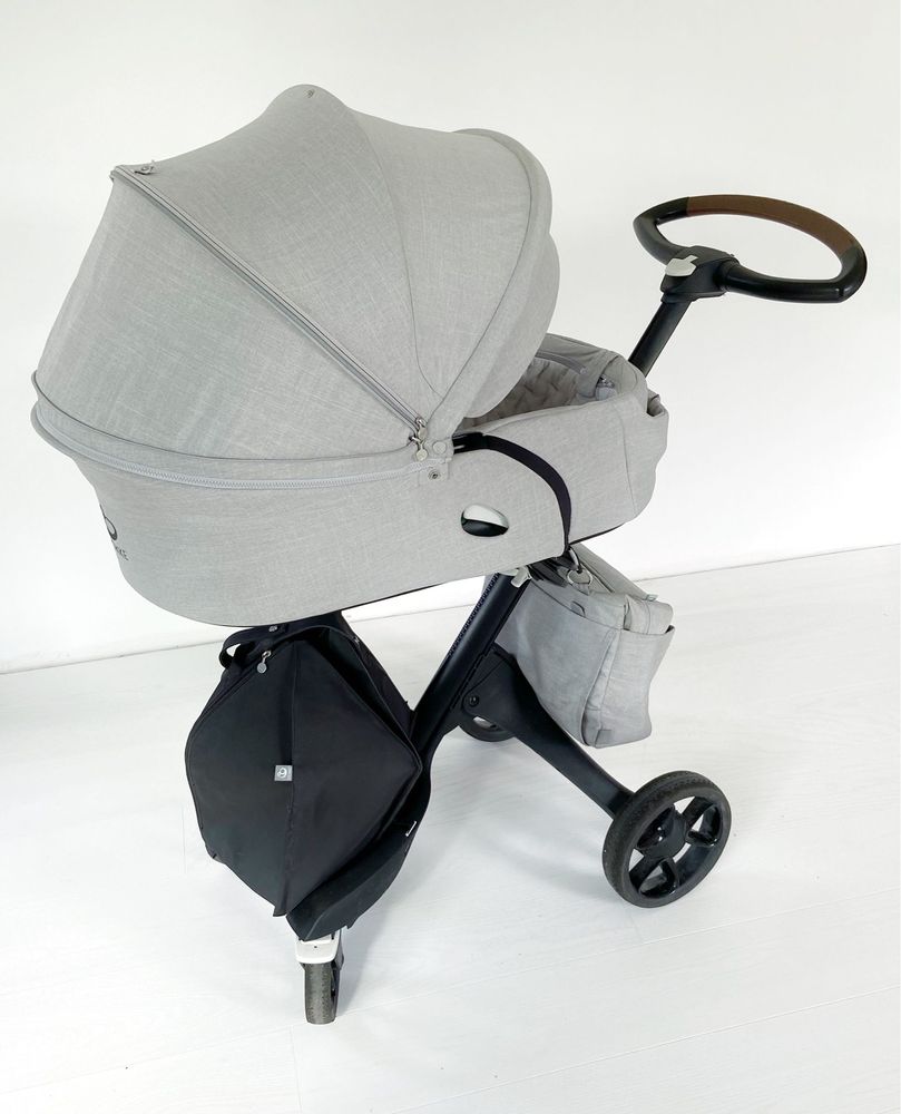 Stokke Xplory V6 Grey Melange - Zestaw!!