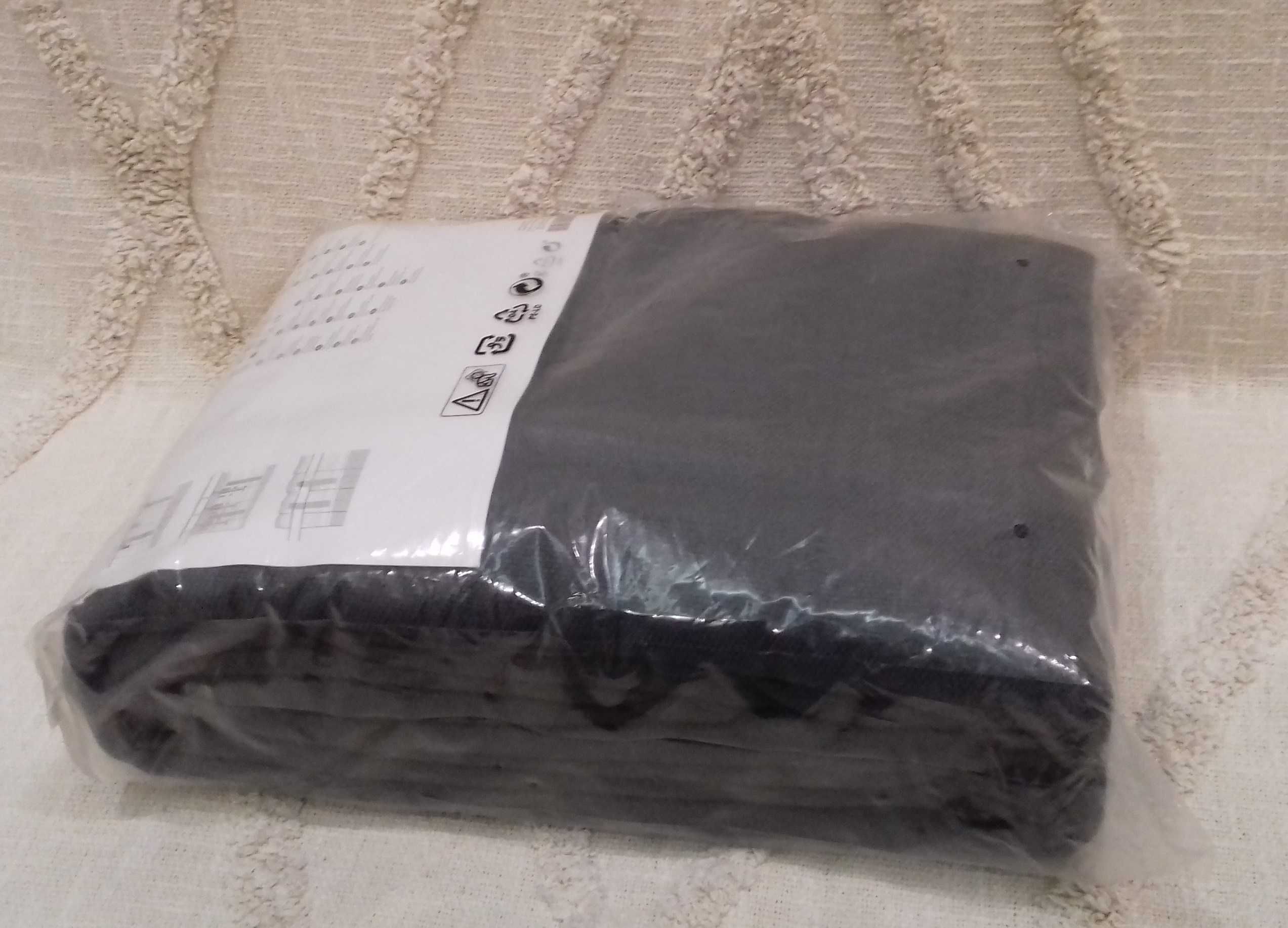 Zasłony IKEA ANNAKAJSA 145x300 szary grube kotary zaciemniające