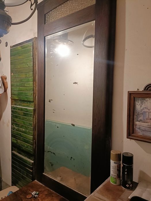 Przed wojenna Stara szafka z lustrem