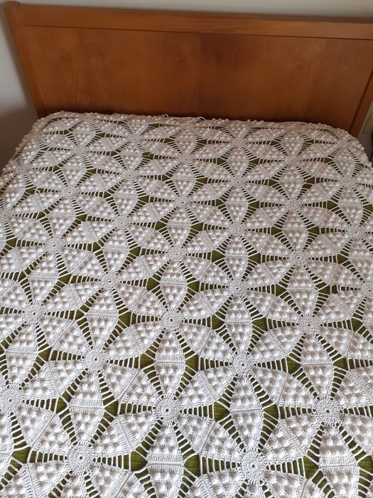 Colcha manual em algodão