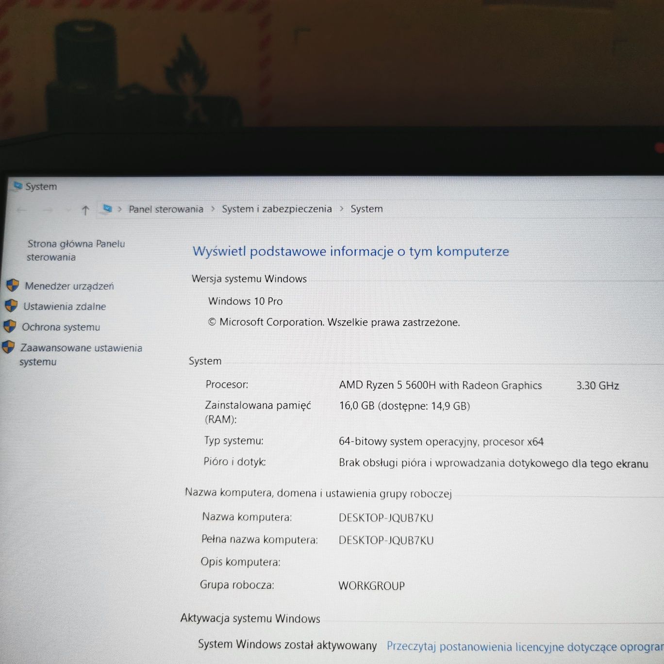 Gwarancja Lenovo Ideapad gaming 15ACH6 Ryzen 5600h GTX1650 16gb 512gb