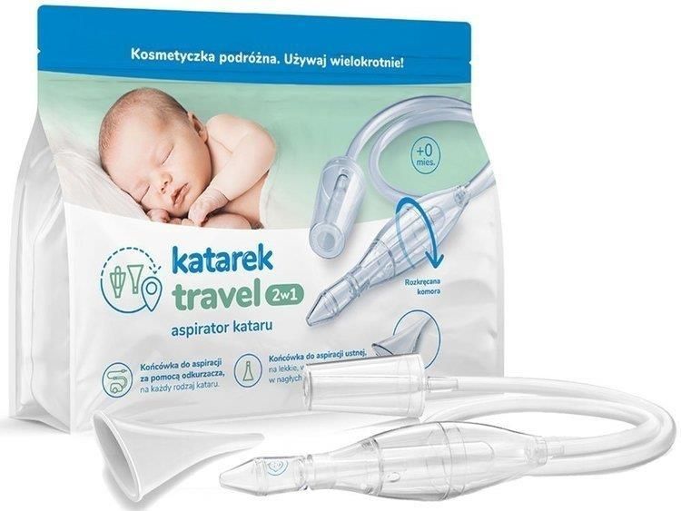 Katarek Travel 2в1 аспіратор соплевідсмоктувач