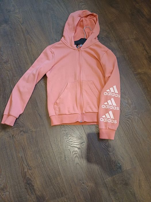 Bluza rozpinana adidas 152 kolor koralowy