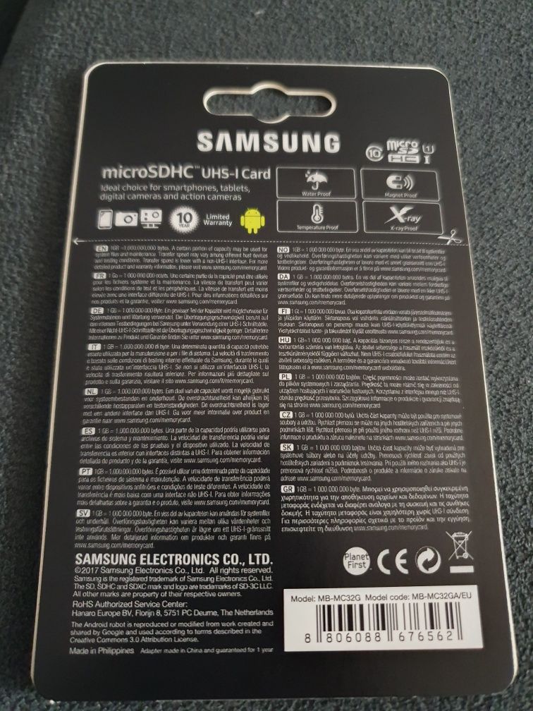 Cartão Memória Samsung Evo plus 32 GB