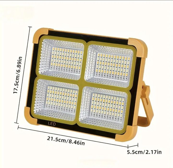 Przenośna lampa LED, halogen solar