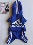 Kombinezon/Bluza/Kurtka z kapturem/z polaru dla psa, L, Blue/Niebieska