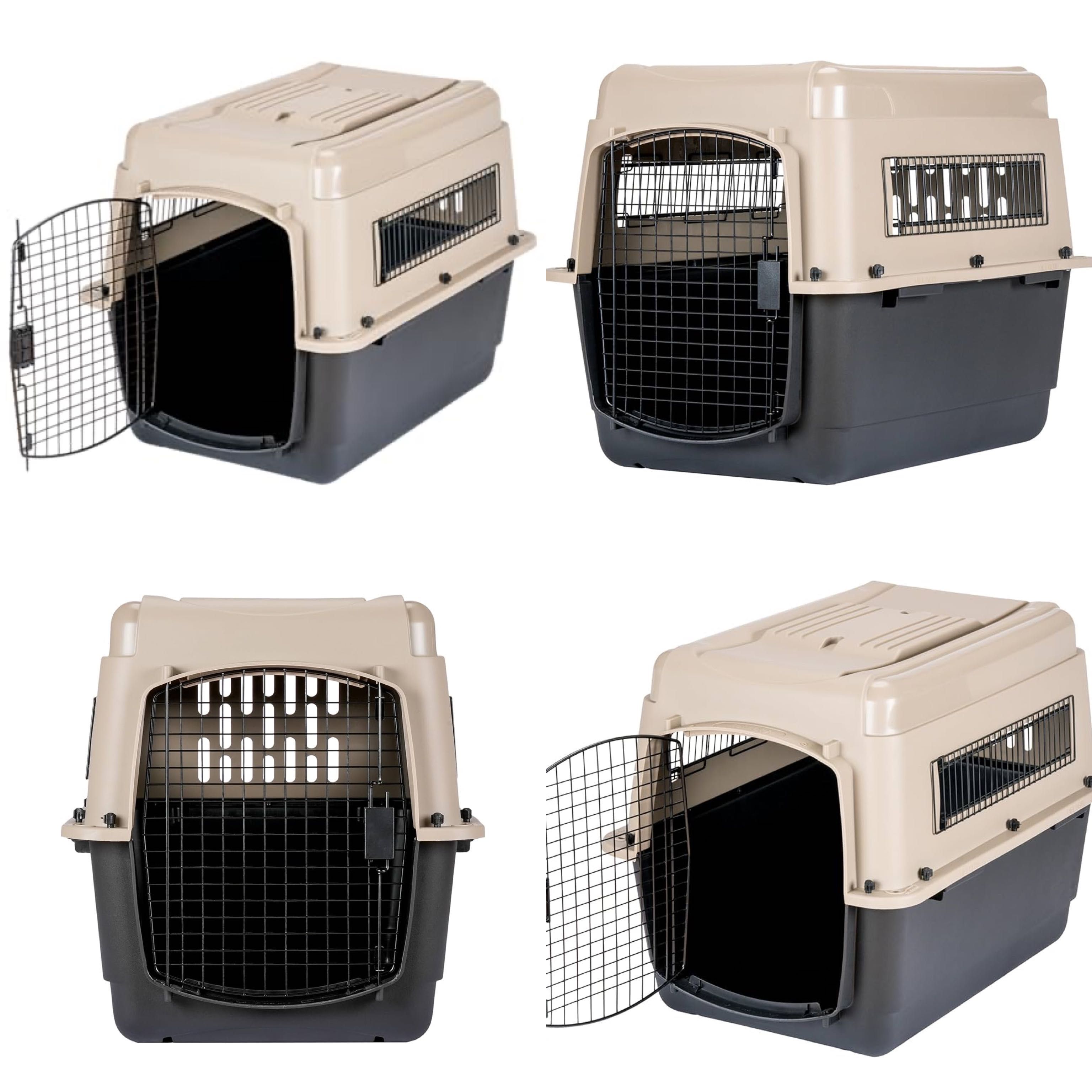 Caixa de transporte cão avião 80x57x60cm cão entre 14-23kg normas IATA