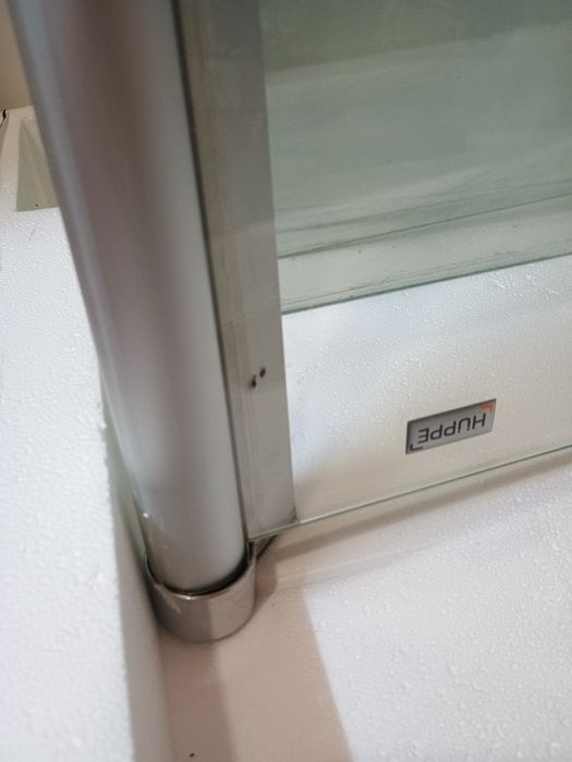 Pilnie Drzwi kabiny prysznicowej składane Huppe 80x100 super okazja