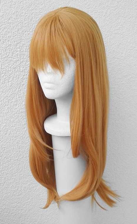 Love Live Hanamaru cosplay wig ruda pomarańczowa długa peruka