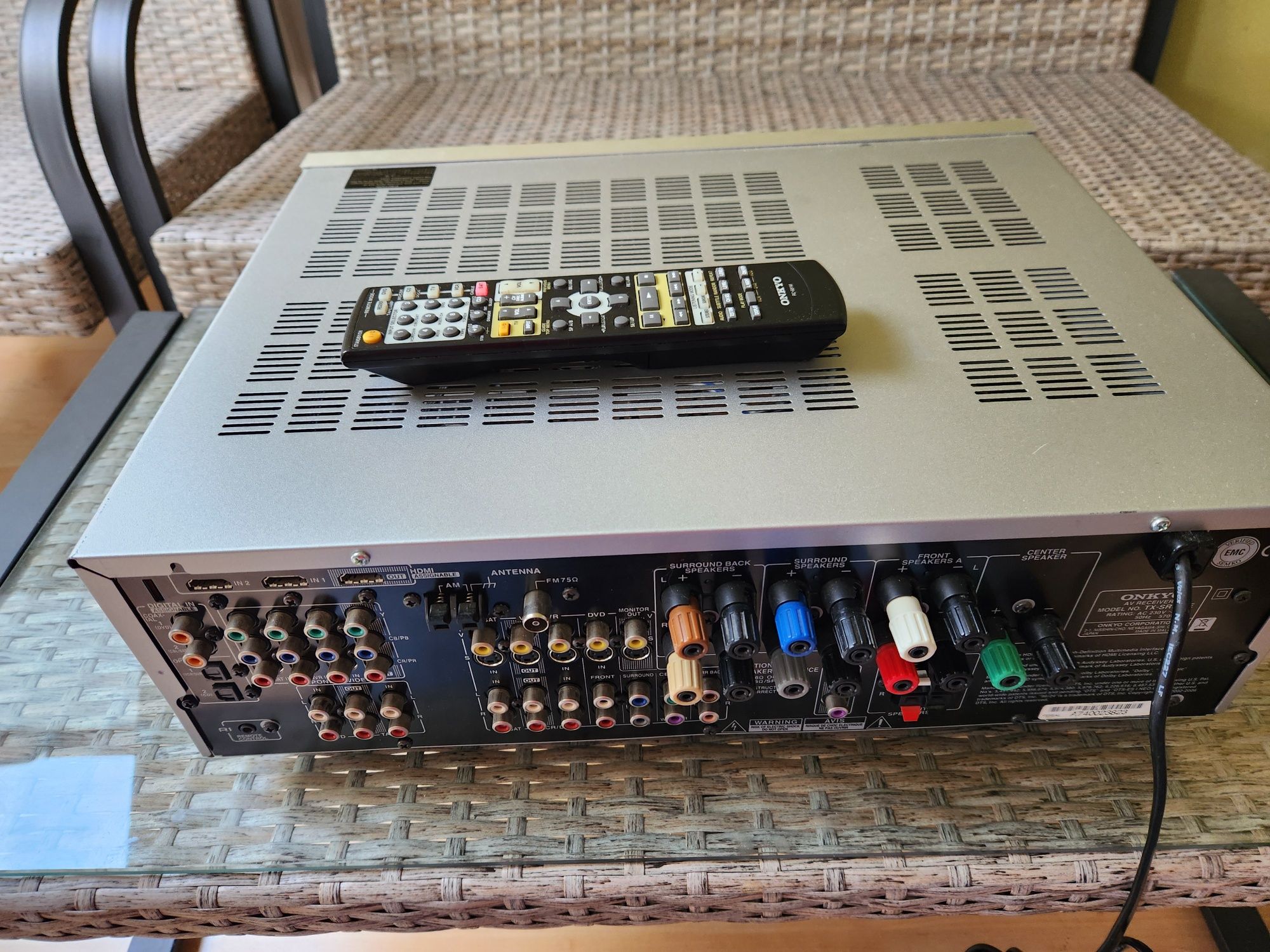 Amplituner Onkyo TX-SR505E + Pilot