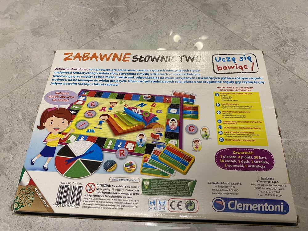 Zabawne słownictwo Uczę się bawić Clementoni