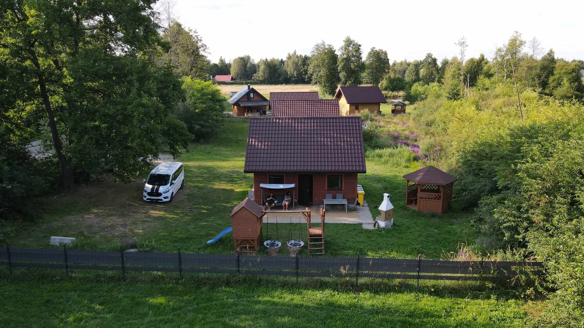 Domek blisko plaży,  jezioro Zagłębocze,  Lejno
