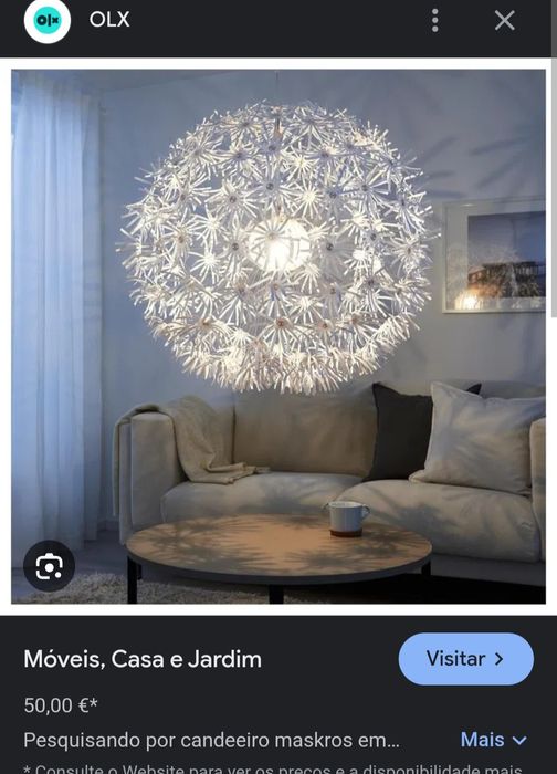 Candeeiro grande ikea