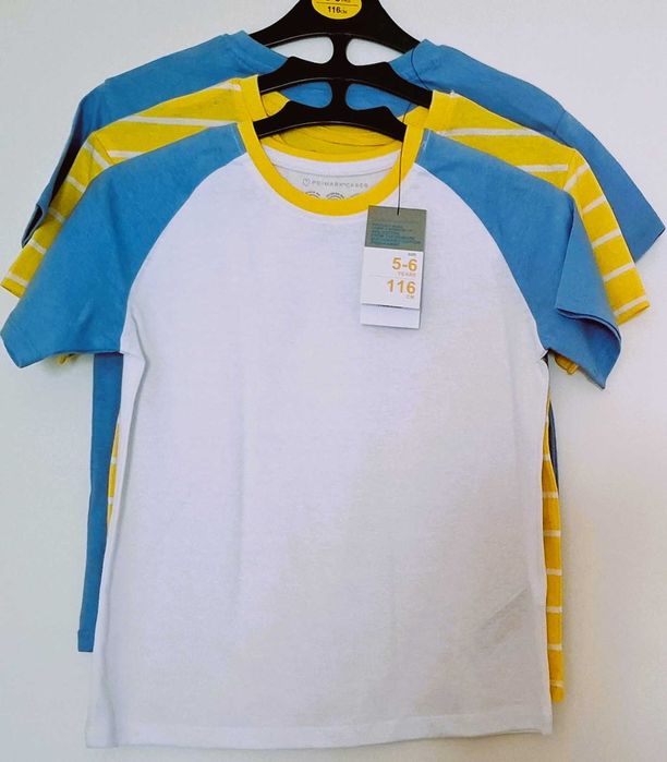 Conjunto de 3 T-Shirt´s (Novo):Tam 5-6 Anos