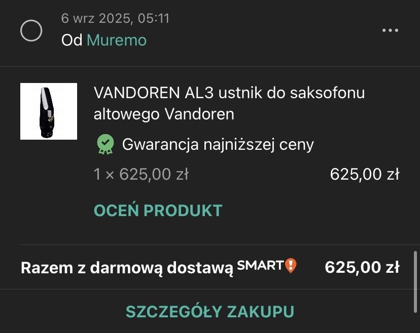 Ustnik do saksofonu altowego