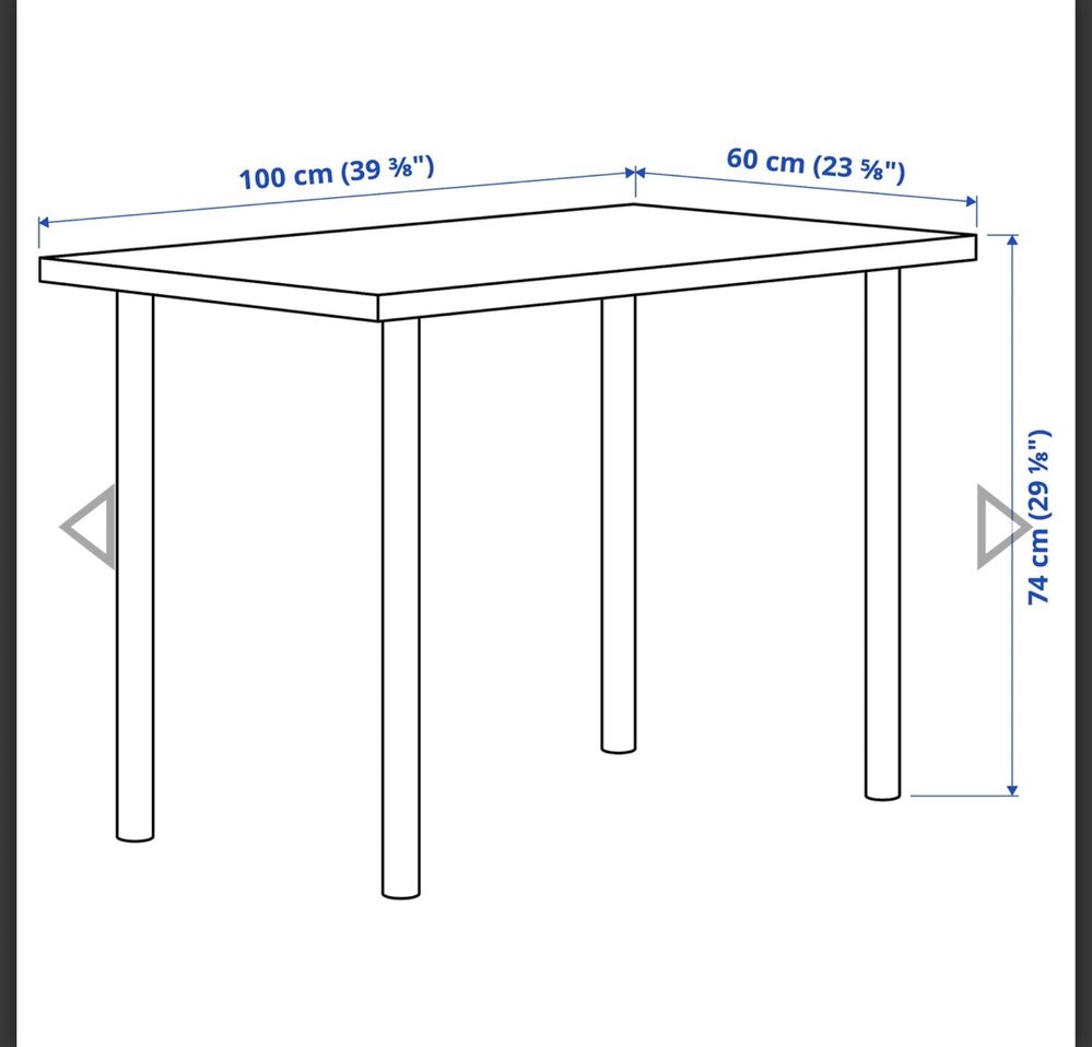 Стол IKEA білий для салонів краси