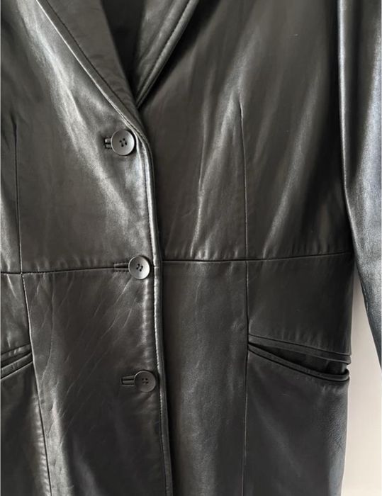 піджак, жакет шкіряний вінтажний