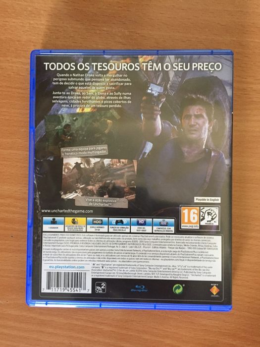 Uncharted 4 c/ selo IGAC (PS4)