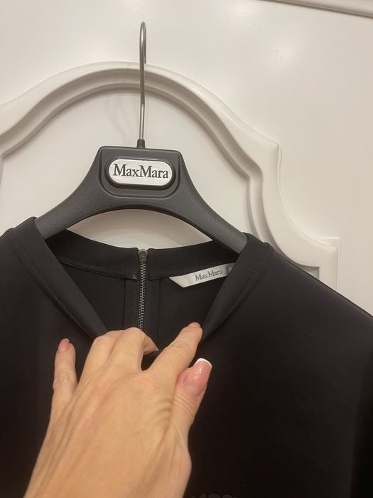 MAX MARA piękna sukienka z bufiastymi rękawkami