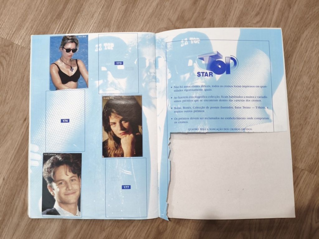 Caderneta de cromos TOP STAR