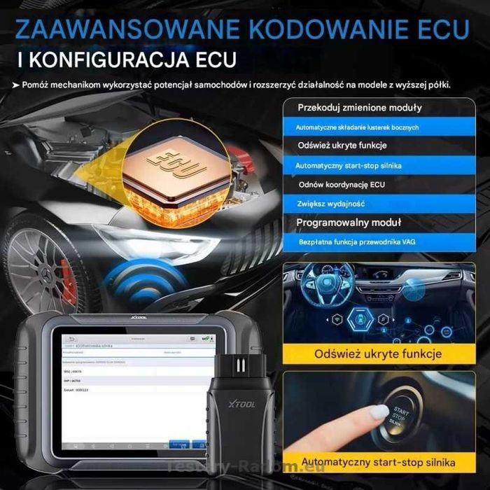 XTOOL D8W Can FD DoIP wifi  język Polski
