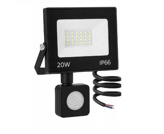 Lampa LED Halogenowa Naświetlacz 20W Duża Moc Czujnik Ruchu Reflektor