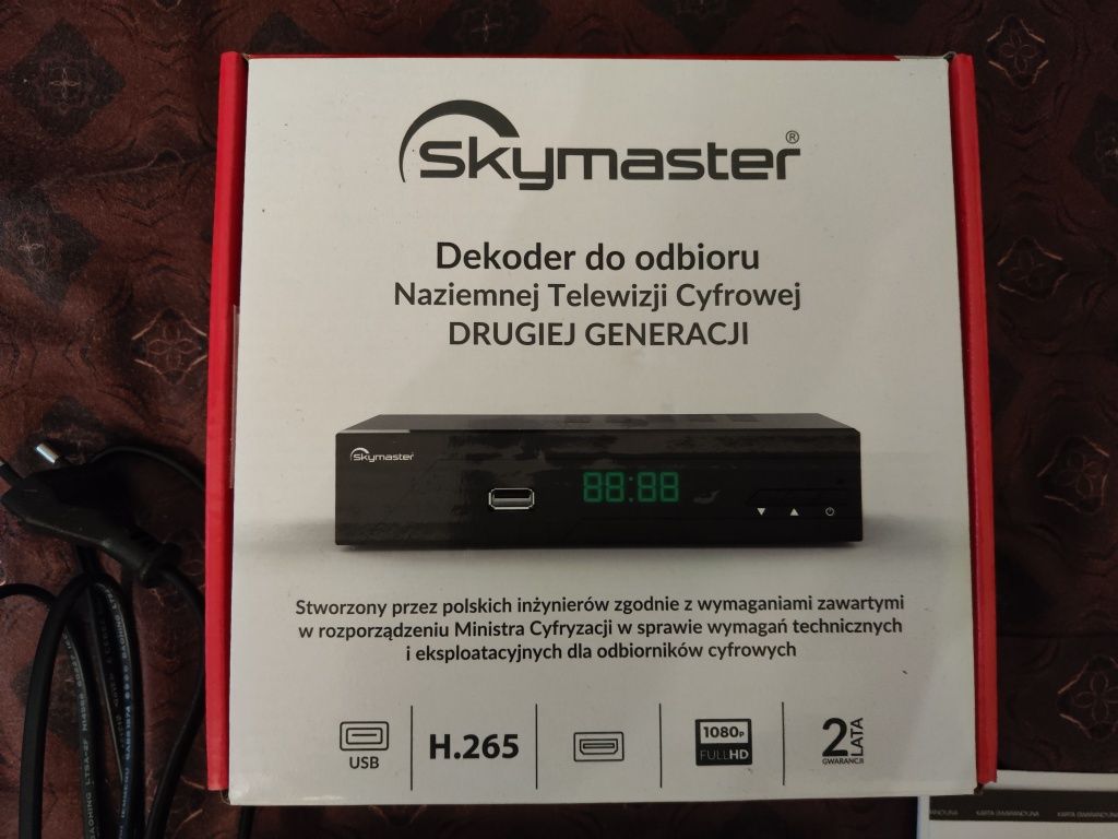 Dekoder telewizji cyfrowej DVB-T2, DVB-T Skymaster