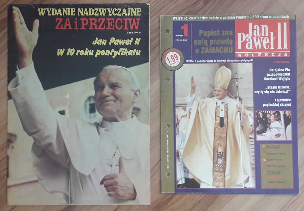 Jan Paweł II - czasopisma, 17 pozycji, L'osservatore Romano, Newsweek