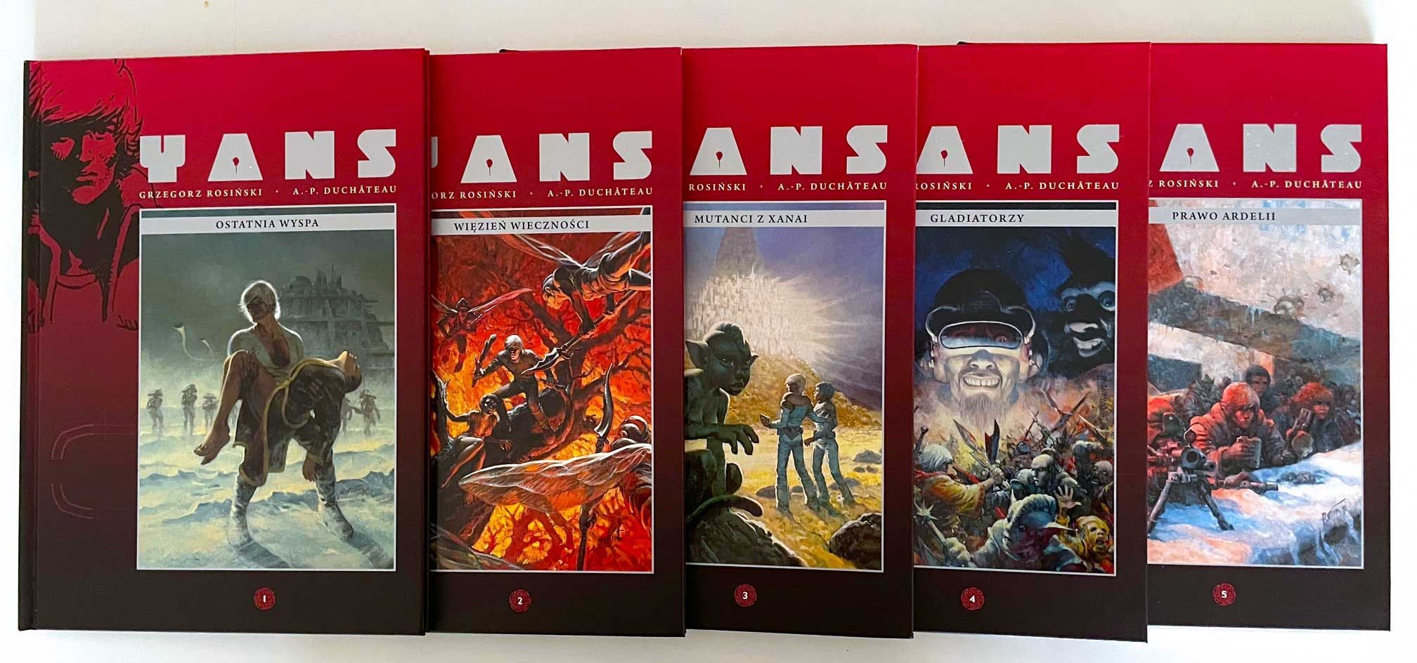 Zestaw YANS, Rosiński-Duchateau. 5 tomów, kolekcja Hachette. Jak nowe!