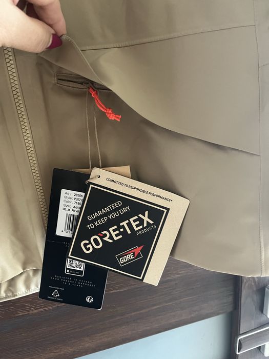 Nowa kurtka Goretex Salewa 40,beżowa,przeciwdeszczowa, jasny brąz