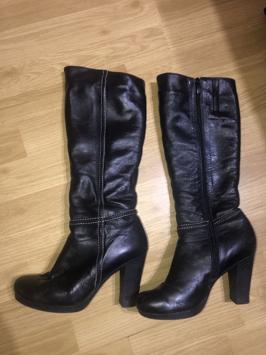 Сапоги зимові шкіряні