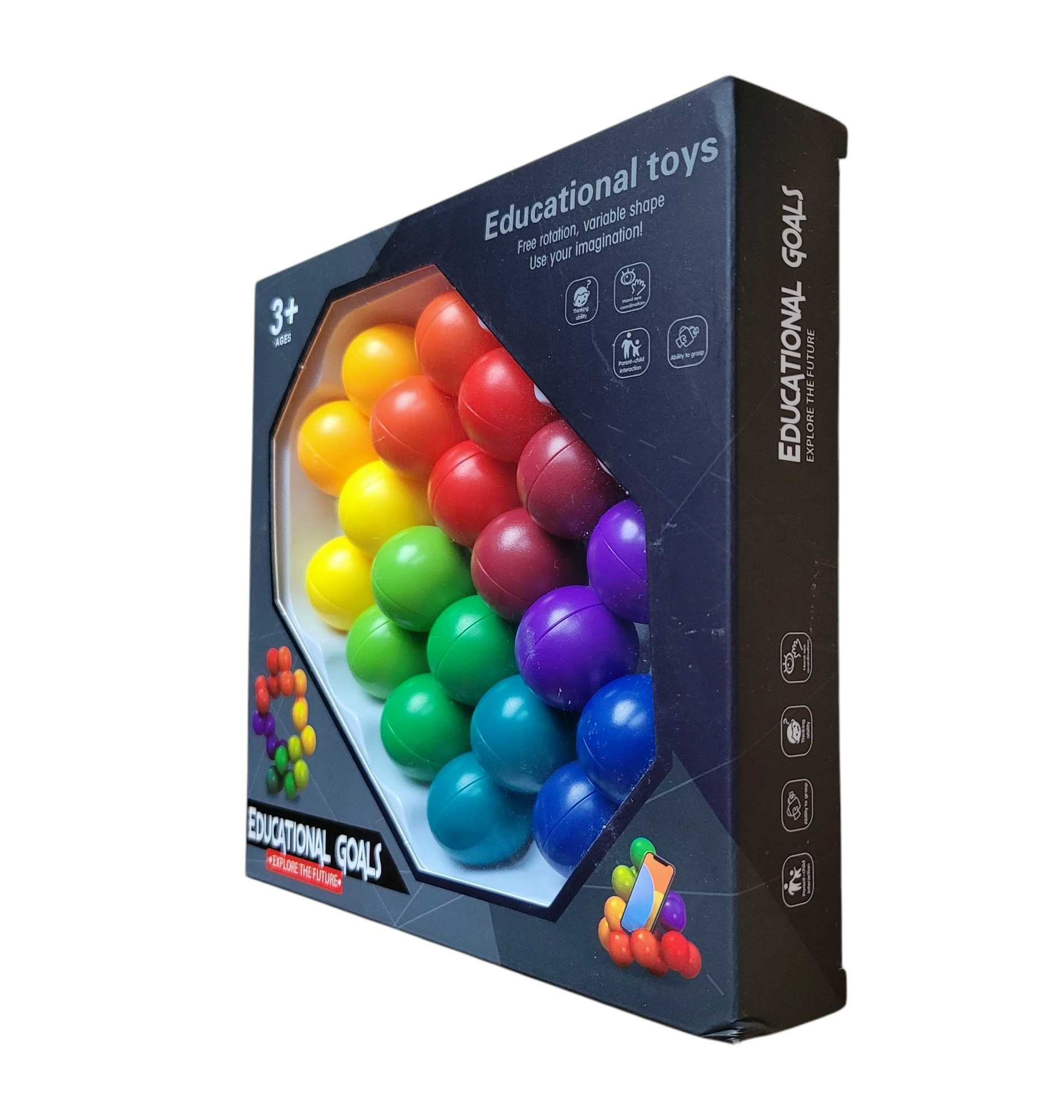 Nowa gra kulki antystresowe puzzle układanka kolorowa #519