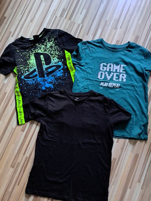 Komplet koszulek T-shirt play station sinsay rozmiar 140